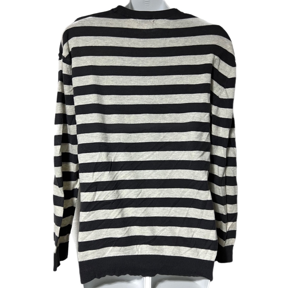 BDG Urban Outfitters Gray and White Striped Cardigan Size Small - Picture 3 of 7